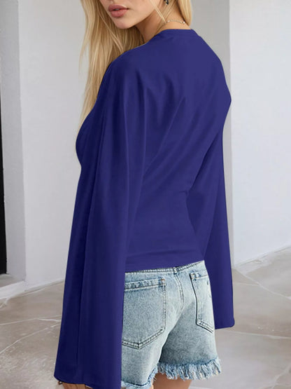 Long Sleeve Fitted Dress Top