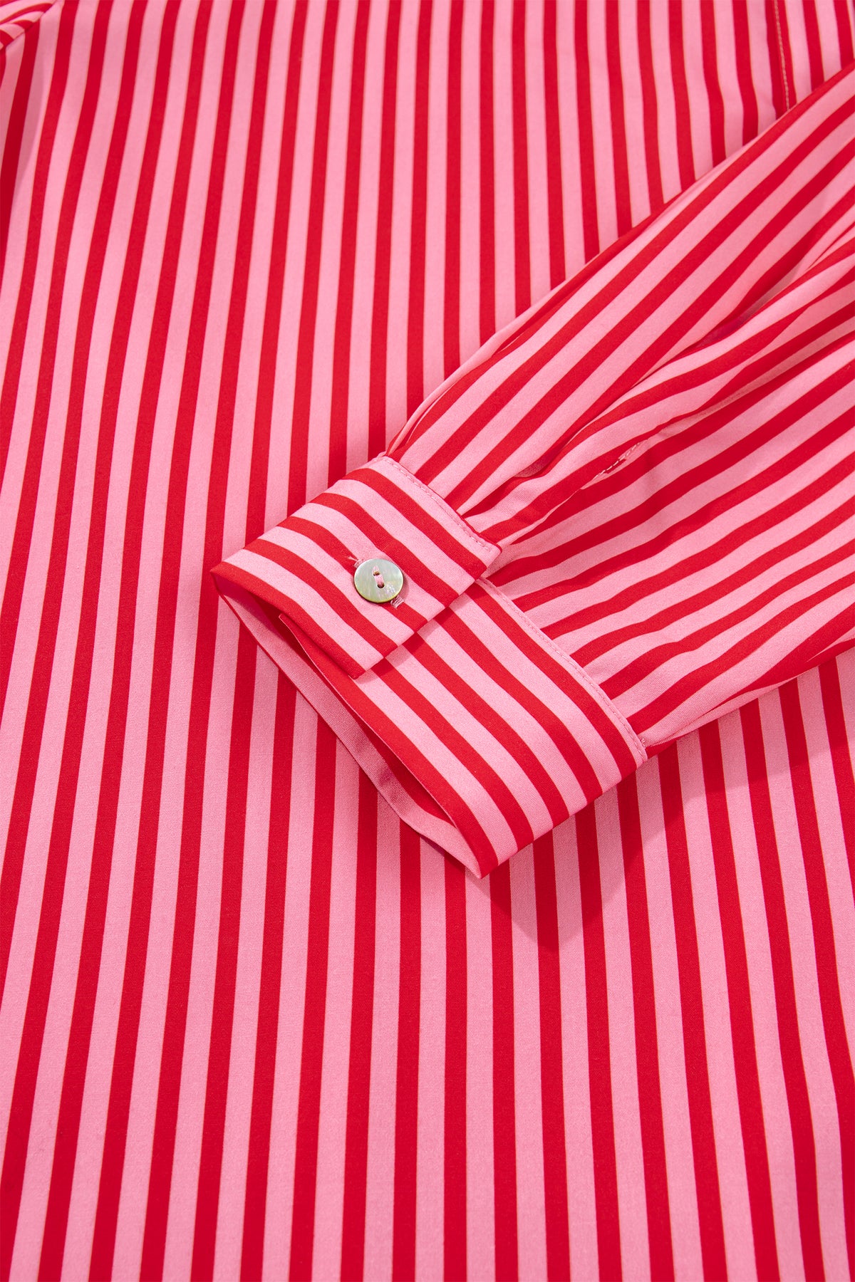 Red Stripe Button-Up Shirt