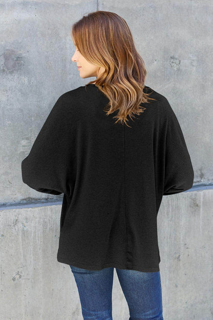 Double Take Round Neck Long Sleeve T-Shirt,