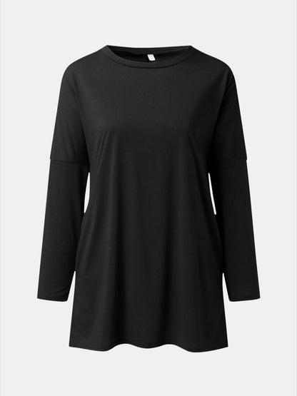 Round Neck Long Sleeve Tunic