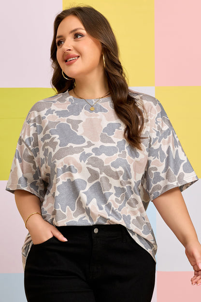 Camouflage Print T Shirt