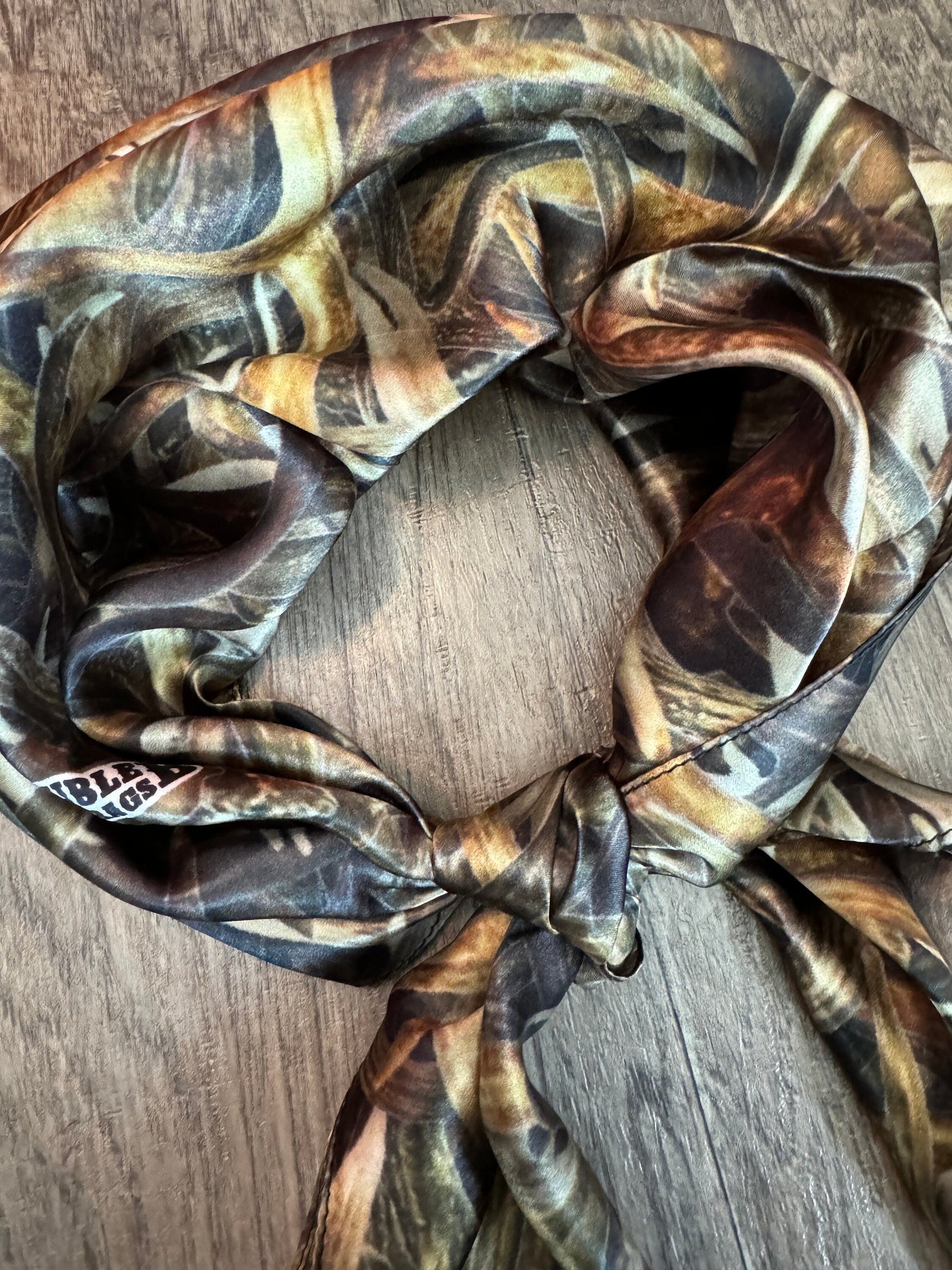 100% Silk Bandana Deer Antler Camo