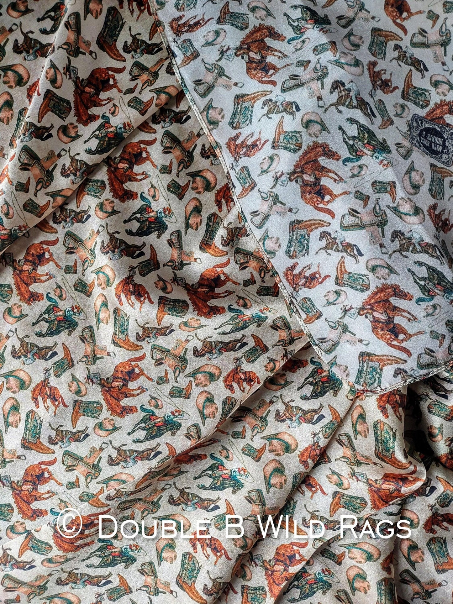 100% Silk Bandana Western Elements