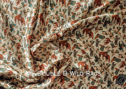 100% Silk Bandana Western Elements