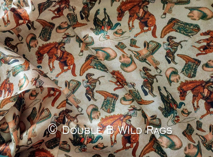 100% Silk Bandana Western Elements