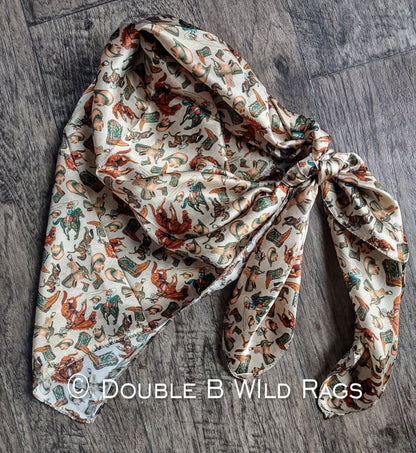 100% Silk Bandana Western Elements
