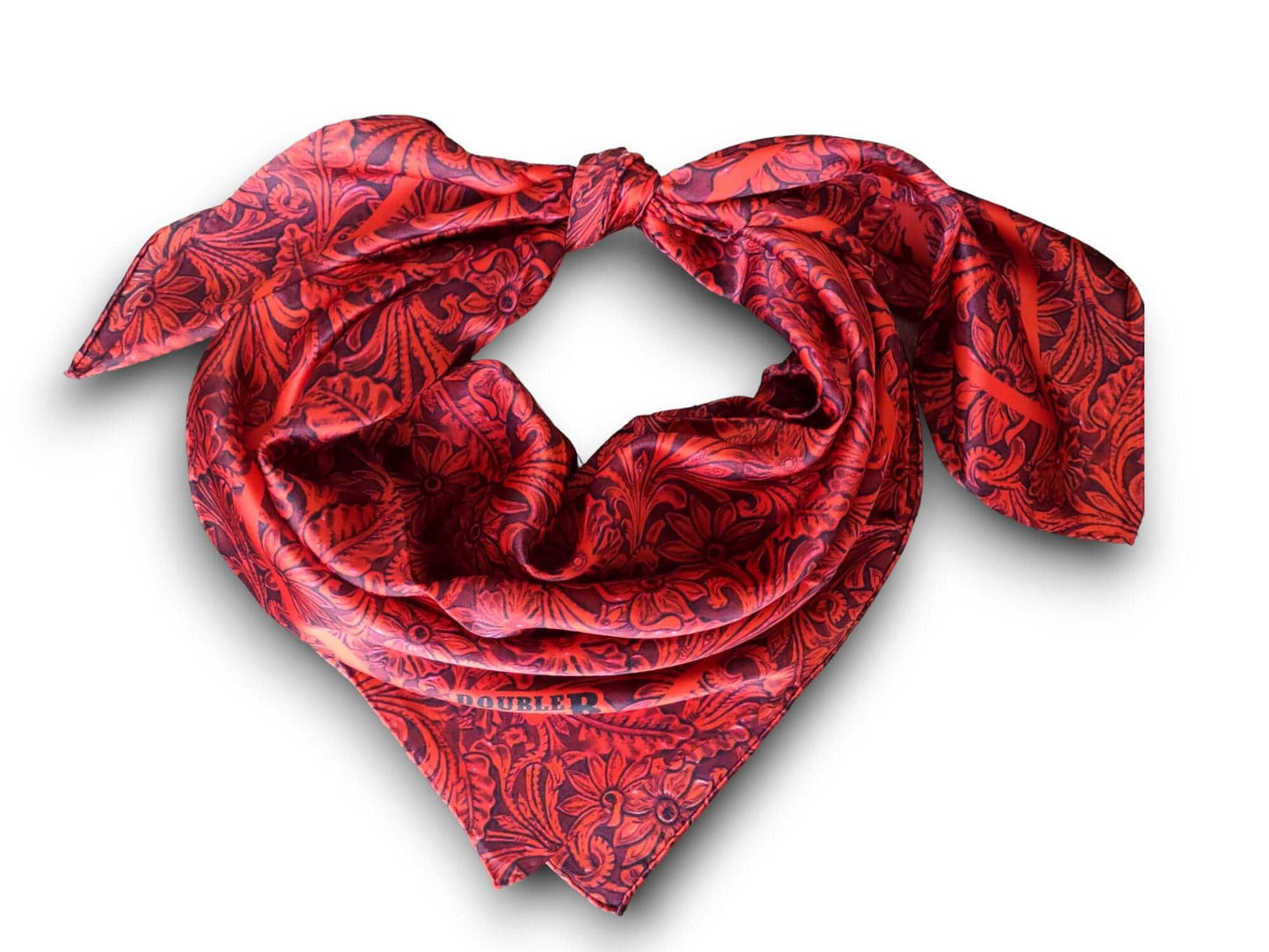 100% Silk Bandana Deep Burgundy