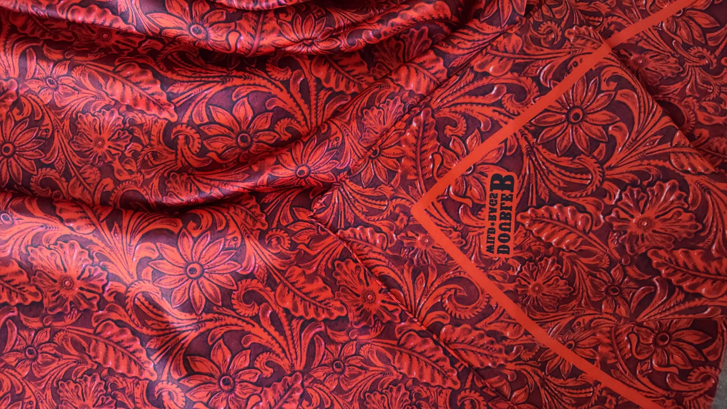 100% Silk Bandana Deep Burgundy